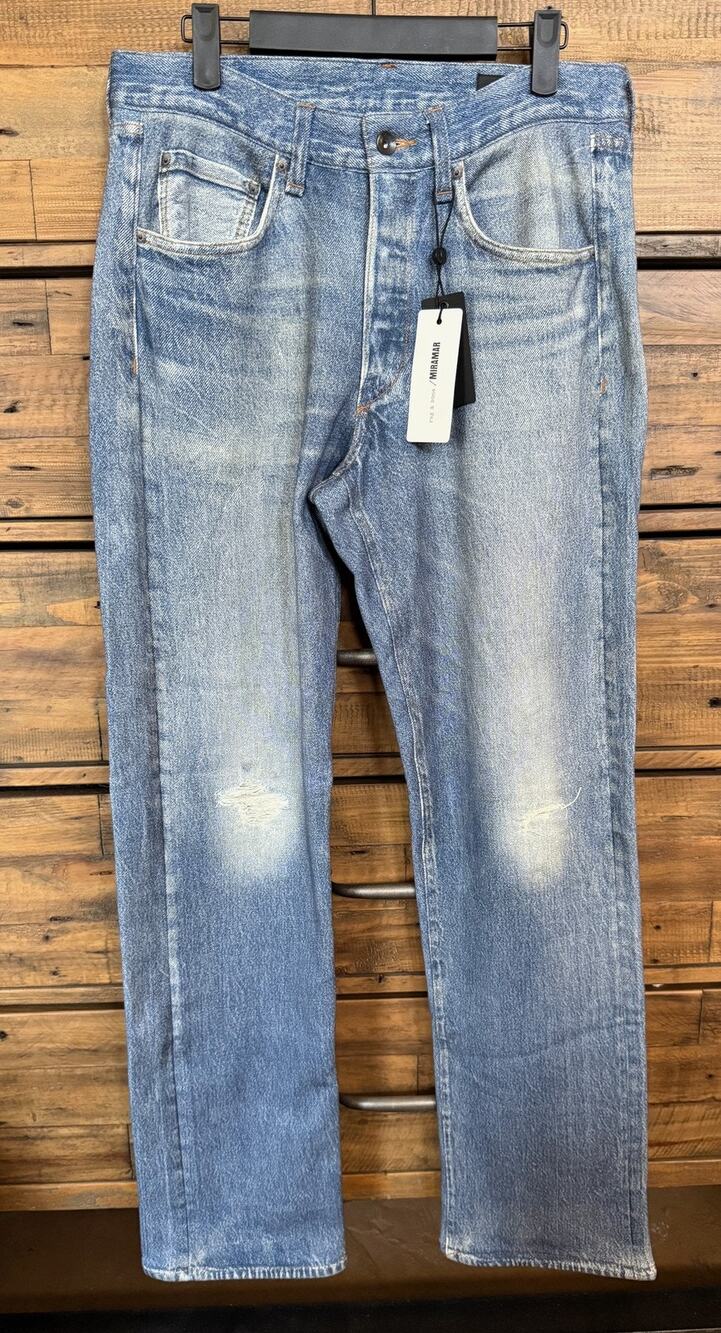 Rag & Bone Miramar Terry Dover Fit 4 Men's Terry Jean 30 Blue Denim Look NWT